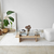 HANAH HOME Sto za dnevnu sobu Saga Rectangle Sapphire Transparent