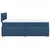 Vidaxl Box spring postelja z vzmetnico moder 120x200 cm blago