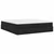 Otomanski krevet s madracem crni 160x200cm od tkanine