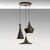 Opviq Luster TOM-3556-RETRO, 45-135cm, O45 cm, 3xE27
