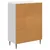 Kreveta Bijela visokog sjaja 66 x 34,5 x 92 cm