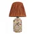 Opviq Stona lampa YL675, 25x20x40 cm, IP20, Krem-narandžasta
