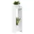 Stalak za biljke s policom 2 pcs Bijeli 30 x 30 x 100 cm