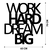 Wallity Zidna dekoracija Work Hard Dream Big Metal Decor, 65 x 70 cm, Crna
