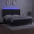Vidaxl Box spring postelja z vzmetnico LED črna 160x200 cm žamet