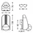 TELEFUNKEN  Senzor pokreta 306505TF crni