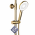 Komplet za prhanje REA AVALON GOLD BRUSH