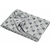 David Fussenegger DECO Plaid Grafik allover - srednje rjava