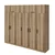 Hanah Home Garderober Kale-7520, 270x235x52 cm, Braon