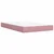 Vidaxl Box spring postelja z vzmetnico roza 120x200 cm žamet