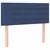 Vidaxl Box spring postelja z vzmetnico LED modra 120x190 cm blago