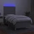 Krevet box spring s madracem LED svjetlosivi 90x200 cm tkanina