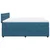 Vidaxl Box spring postelja z vzmetnico modra 180x200 cm žamet
