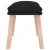 Tabure crni 45 x 29,5 x 35 cm od tkanine