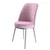 Hanah Home set trpezarijskih stolica Dexa 4 kom, roze tkanina Babyface, hromirane metalne noge
