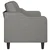vidaXL Trosed svetlo siv 180 cm blago