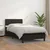vidaXL Box spring postelja z vzmetnico črn 90x190 cm umetno usnje