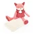 Plyšová líška Fox Sweety Doudou et Compagnie v darčekovom balení ružová 25 cm od 0 mes DC4189
