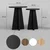 Hanah Home Klub sto Mushroom 2 40x50x40cm Crni