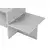 Hanah Home Klub sto Harmony, 80x40x40cm, Sivi
