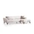 Atelier del Sofa Ugaona garnitura Hamlet 95x77x270cm Bež