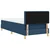 LED Box Spring Krevet s LED trakama Plava 100 x 200 cm tkanina