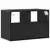 TV ormarić crni 60x31x39,5 cm konstruirano drvo i metal