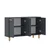 Hanah Home Konzola Venedik, 120x73,6x29,6 cm, Antracit