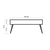 Hanah Home Klub sto Viva 2 110x45x60?cm Bež-Zeleni