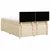 vidaXL vidaXL Box spring postelja z vzmetnico krem 140x190 cm blago, (21306479)