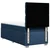 Vidaxl Box spring postelja z vzmetnico modra 90x190 cm blago