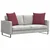 Jastučići za sofu 2 pcs Vinska crvena 80 x 80 cm tkanina