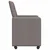 Blagovačke stolice s kotačima 2 pcs Sivo-smeđa 58 x 65 x 94 cm
