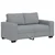 vidaXL Dvosed svetlo siv 160x77x82 cm blago