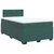 VIDAXL Box spring postelja z vzmetnico temno zelen 120x190 cm žamet