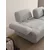 Atelier del Sofa Trosed na razvlačenje Nice, 225x75x100cm, Sivi