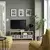 BESTA TV stalaža, belo b. im. hrastovine, 120x40x48 cm