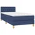 Vidaxl Box spring postelja z vzmetnico modra 100x200 cm blago