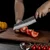 Damaskasti kuhinjski nož ZE-37434 - Slicer / Smeđa KP37434
