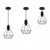 MODERNA VISEČA SVETILKA EDISON DIAMOND LOFT
