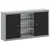Ormar za alate s policom Crna i Siva 100 x 20 x 55 cm