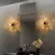Opviq Zidna lampa Benek-15-14404, 15x18x15cm, IP20, Zlatna boje