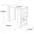 Hanah Home Barski sto 120x101,8x51,6cm Bež-Beli