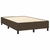 vidaXL Box spring postelja z vzmetnico LED tem. rjava 120x200 cm blago