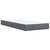 Vidaxl Box spring postelja z vzmetnico temno siv 90x190 cm žamet