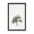 Plakat minimalistično listnato drevo - 20x30 black