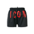 Dsquared2-Icon slogan swim shorts-men-Black