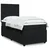 Vidaxl Box spring postelja z vzmetnico črna 90x200 cm žamet