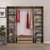 Hanah Home ormar sa reflektujućim staklom Nisa 20648, 180 cm, dore