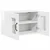 vidaXL Stenska kuhinjska omarica s polico 2 pcs Bela 60 x 31 x 40 cm